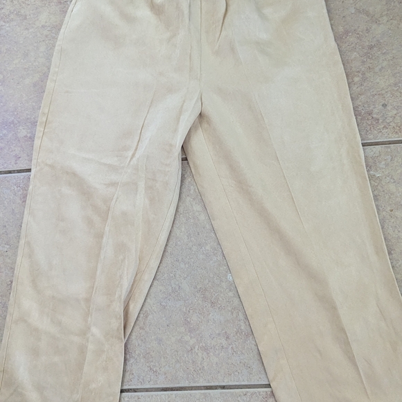 Women's Cream Ashlyn Kate Size Large Wide Leg Pants - Picture 1 of 1
